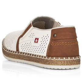 Pantofi pentru piele pentru bărbați, White Rieker B5297-80 alb 1 Pantofi pentru piele pentru bărbați, White Rieker B5297-80 alb 1