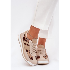 Sneakers Sports Pantofi imprimeu leopard pentru femei bej-maro-maroniu 2 Sneakers Sports Pantofi imprimeu leopard pentru femei bej-maro-maroniu 2