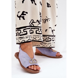 Sandale pentru femei cu eco eco eco eco cu o linie plată albastru 2 Sandale pentru femei cu eco eco eco eco cu o linie plată albastru 2