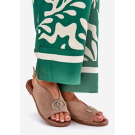 Sandale pentru femei cu eco -eco -sheeling eco -sheeled Eco -Bench bej 1 Sandale pentru femei cu eco -eco -sheeling eco -sheeled Eco -Bench bej 1