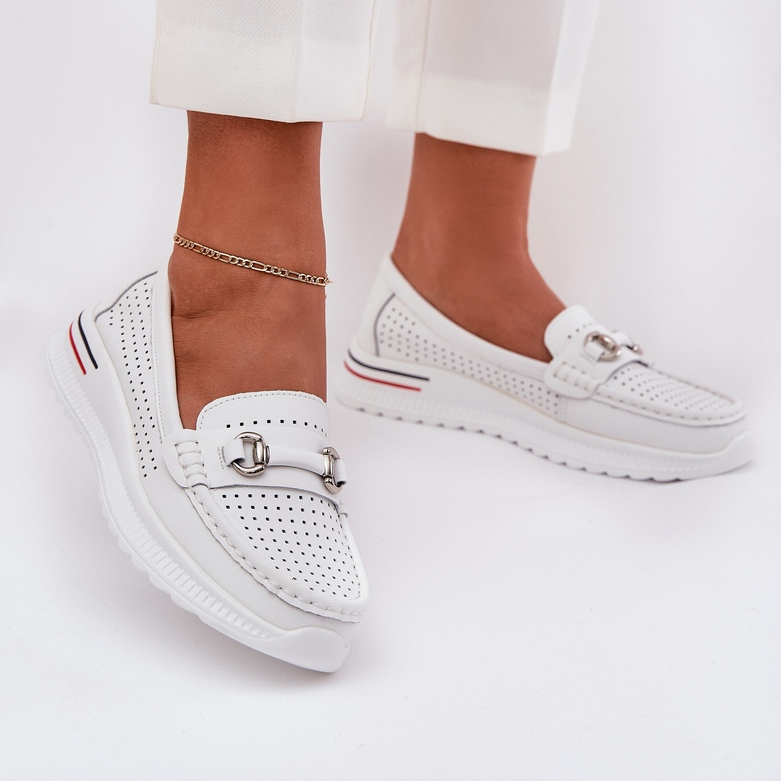 Openwork Vinceza Ballerinas Natural 95331 Alb 2