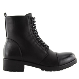 Cizme negru Workery A89626 negre 2