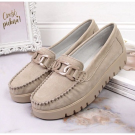 Mocasini pe platforma Filippo W PAW314B bej 12
