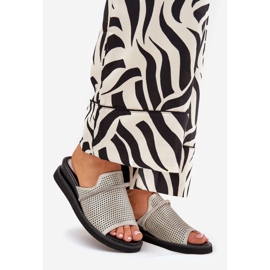 Jezzi Pâinea femeilor cu o curea decorativă de argint gri 1