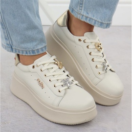 Pantofi pe platforma Filippo Paw592 bej 11