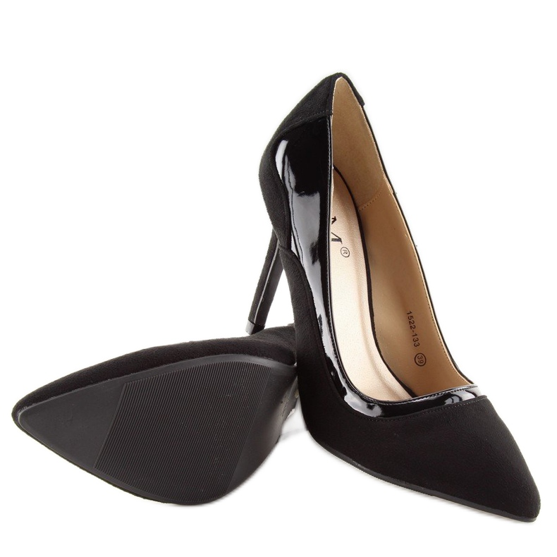 Tocuri femei negre cu toc 1522-133 Negru 2