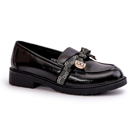 S.Barski Picted Women’s Loafers With Bows S. Barski Hy42-331a Negru 3