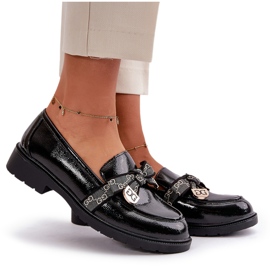 S.Barski Picted Women’s Loafers With Bows S. Barski Hy42-331a Negru 6