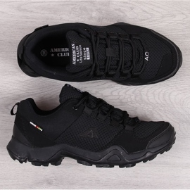 Pantofi sport de trekking pentru bărbați Black American Club negru 1