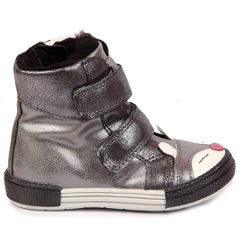Pantofi pentru fete, velcro, vulpe argintie, Kornecki 6583 1