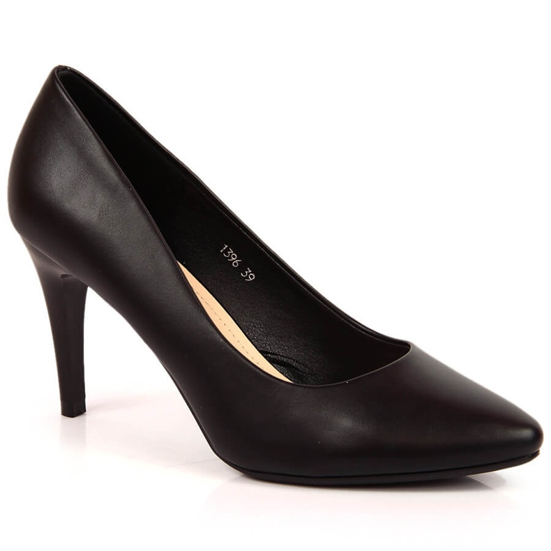Pompe stiletto Sergio Leone negre negru 1