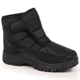 Cizme de zapada izolate cu velcro pentru barbati, negre News negru 1