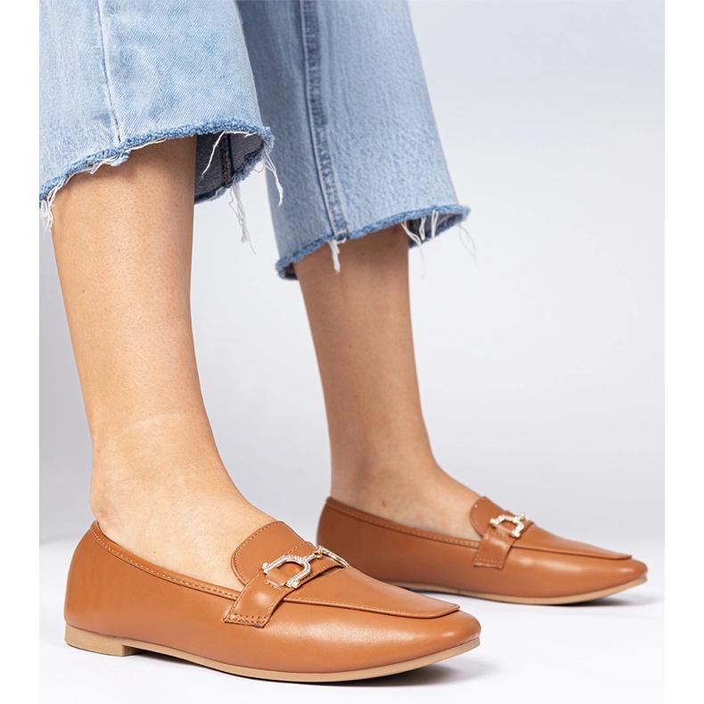 Mârâituri elegante maro cu zirconi 1 Mârâituri elegante maro cu zirconi 1