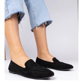Black Loafers Elegant de la Ekozamsz negru 1