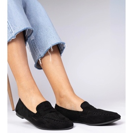 Black Loafers Elegant de la Ekozamsz negru 2