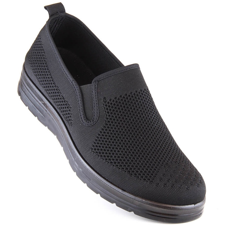 Pantofi slip-on pentru bărbați News 1022 negri negru 1