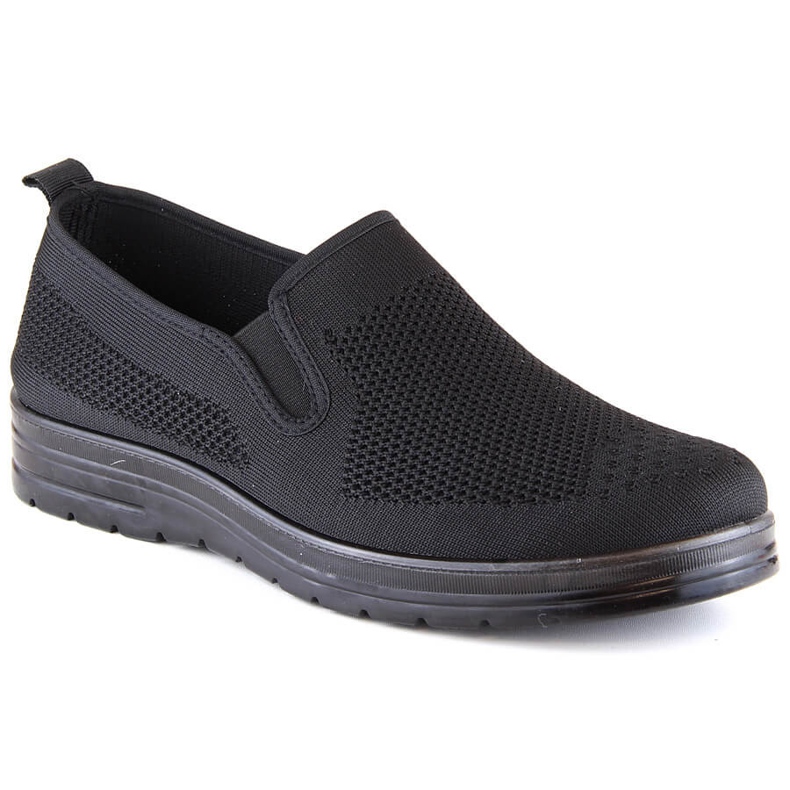 Pantofi slip-on pentru bărbați News 1022 negri negru 2