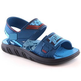 Sandale confortabile pentru baieti cu parfum albastru Superman Zaxy JJ385009 2