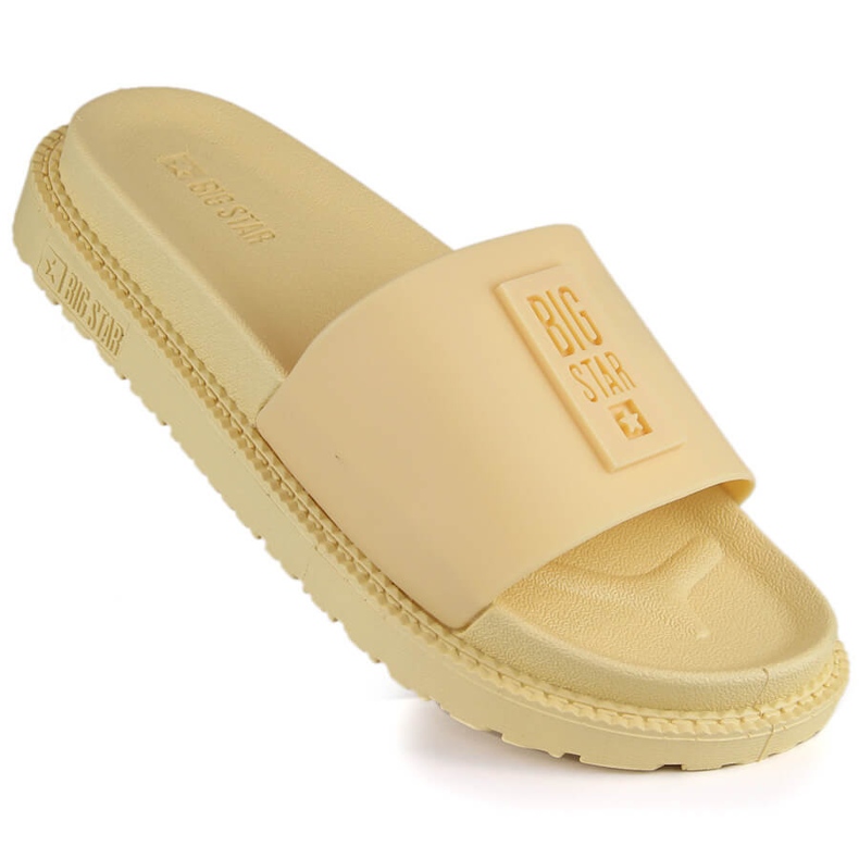 Flip-flops de damă galbeni cu platformă Big Star LL274427 1
