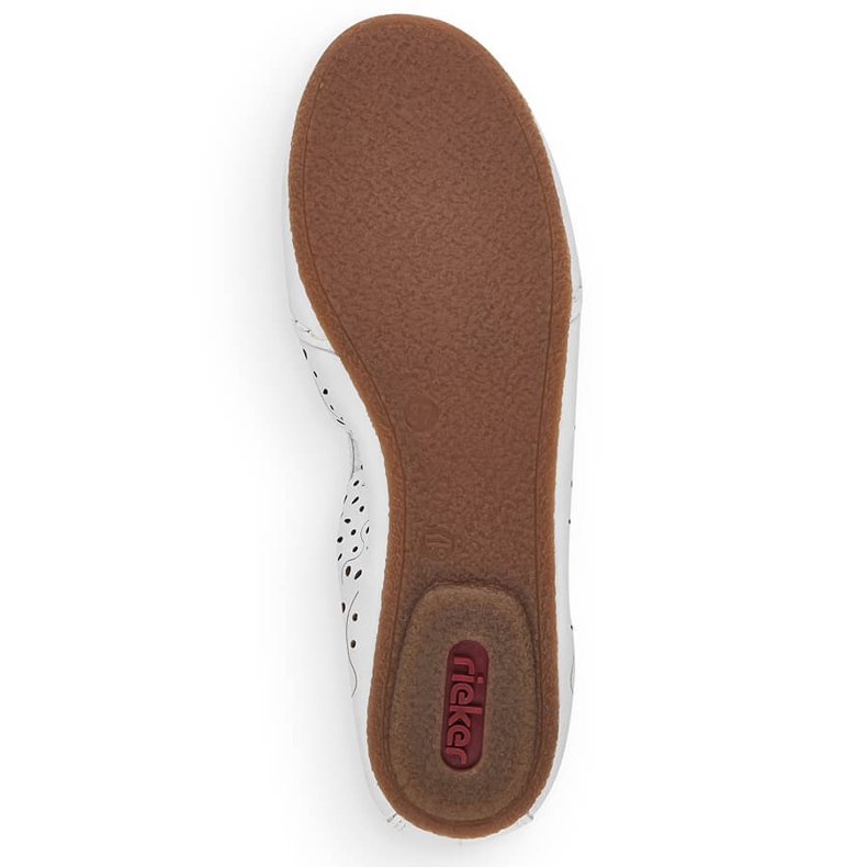 Balerini de dama confortabili din piele, albi Rieker 41460-80 2 Balerini de dama confortabili din piele, albi Rieker 41460-80 2