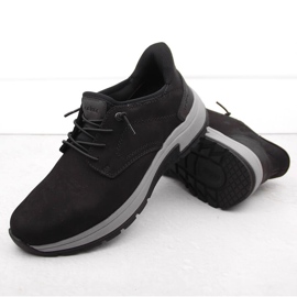 Pantofi negri pentru bărbați confortabili din piele Rieker 11050-00 negru 2 Pantofi negri pentru bărbați confortabili din piele Rieker 11050-00 negru 2