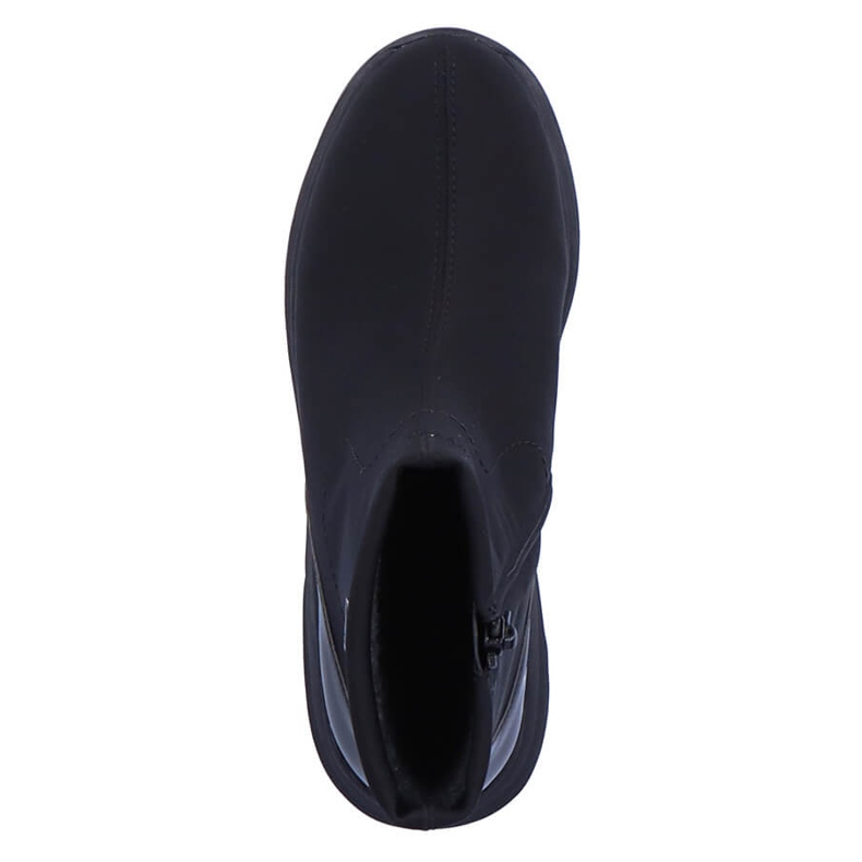 Ghete cu pană negre de damă impermeabile Remonte D6677-03 negru 1 Ghete cu pană negre de damă impermeabile Remonte D6677-03 negru 1