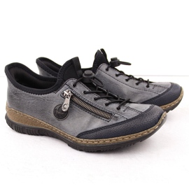 Pantofi slip-on de damă bleumarin Rieker N3267-14 albastru 9