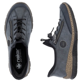 Pantofi slip-on de damă bleumarin Rieker N3267-14 albastru 4
