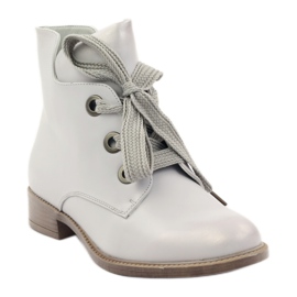 Cizme Sergio Leone 300 argintiu metalic gri 1