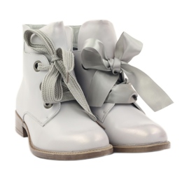 Cizme Sergio Leone 300 argintiu metalic gri 4