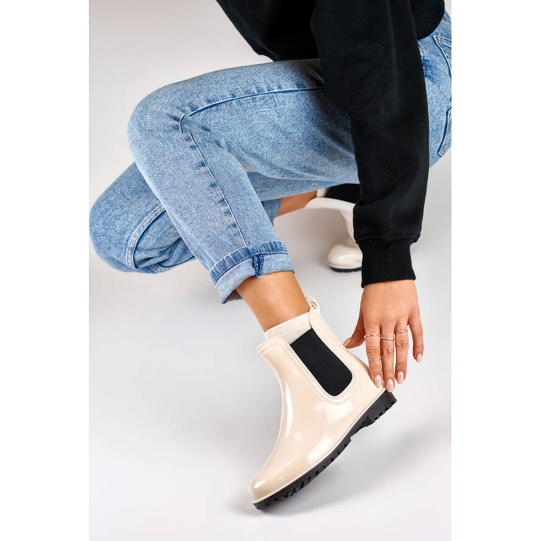 Cizme Chelsea dama, bej, DC21BE 1 Cizme Chelsea dama, bej, DC21BE 1