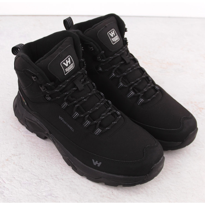 Pantofi de trekking pentru bărbați, impermeabili, negri, Vanhorn 99302 negru 2