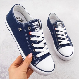 Adidași din material textil Big Star NN274653 albastru bleumarin 1