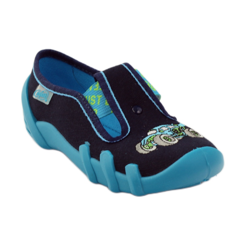 Pantofi copii Befado papuci 290x161 albastru marin albastru verde 1