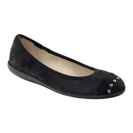 Pantofi dama Befado balerini papuci 309q015 negru 1