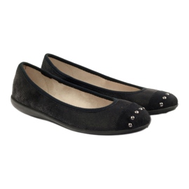Pantofi dama Befado balerini papuci 309q015 negru 4