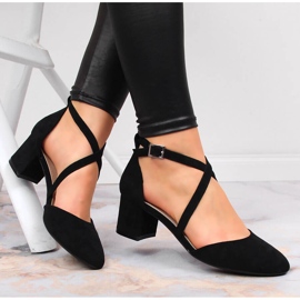 Sandale negre cu bretele de damă Sergio Leone negru 1