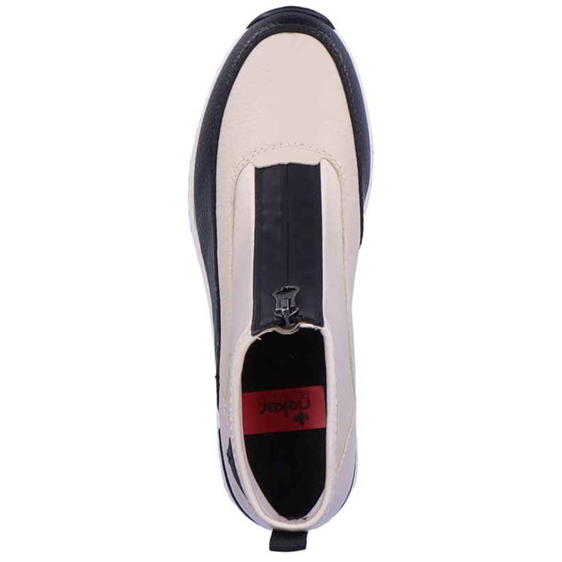 Botine dama pantofi bej Rieker N6352-60 2