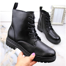Botine izolate negre de dama Vinceza 58109 negru 2
