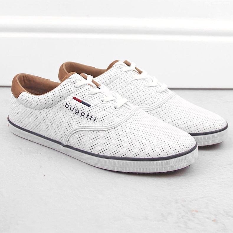 Pantofi sport albi confortabili pentru barbati Bugatti NN153418 1