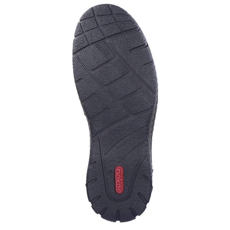 Botine din piele impermeabile, pantofi izolați pentru bărbați, negru Rieker B0347-00 1