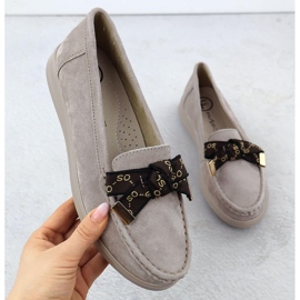 Plăcile din piele de piele din piele cu un arc bej Filippo DP6457 1