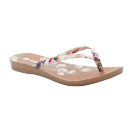 Flip-flops flori INBLU IR01 roz galben verde violet 1 Flip-flops flori INBLU IR01 roz galben verde violet 1