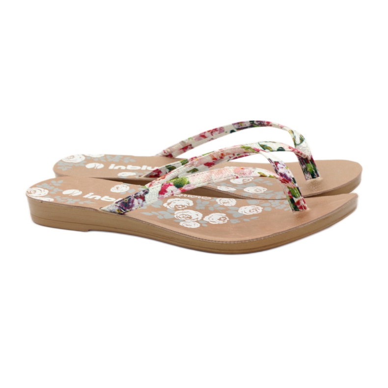 Flip-flops flori INBLU IR01 roz galben verde violet 4 Flip-flops flori INBLU IR01 roz galben verde violet 4