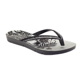 Flip-flops Inblu ME14 negru și argintiu gri 1