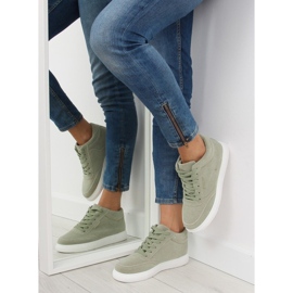Adidasi de dama din piele intoarsa verde NB171P Verde 2