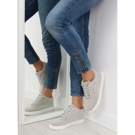 Tenisi dama din piele intoarsa gri LT.GRAY 2 Tenisi dama din piele intoarsa gri LT.GRAY 2