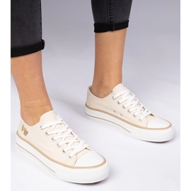 Adidași pentru femei clasice bej 1