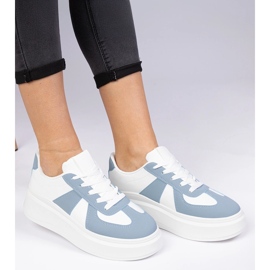 Adidași albaștri adidași pe platformă albastru 1