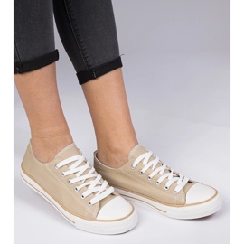 Adidași pentru femei clasice bej 1